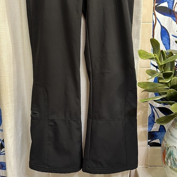 AFRC Boulder Gear Black Ski Pants Fleece Lined Women's Size 10 Regular Ankle Zip - Picture 3 of 9